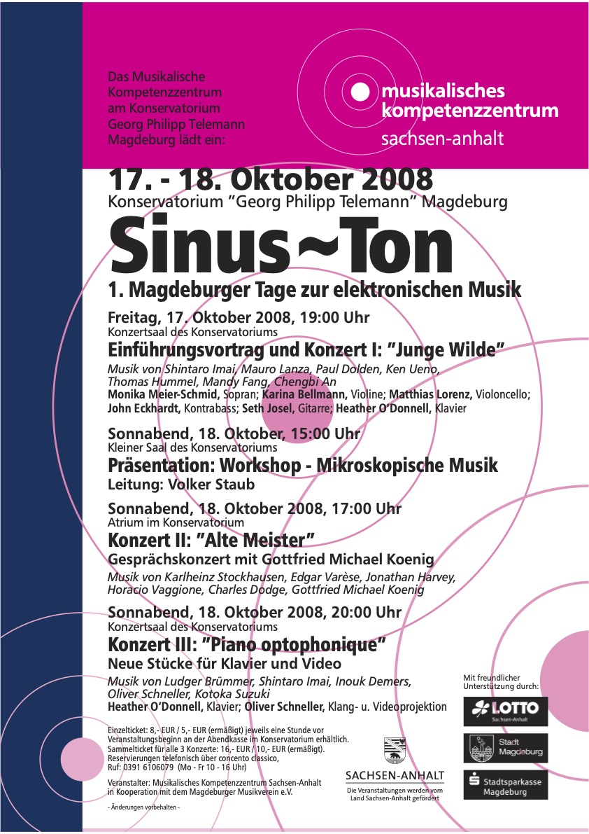 SinusTon 2008 | Copyright: Musikalisches Kompetenzzentrum Sachsen-Anhalt